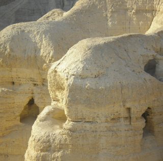 Qumran, where the Dead Sea Scrolls were discovered by a shepherd boy in 1947 The God of Israel rules