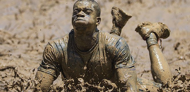 Muddy for the Gospel: a team from the Great Commission Society will be tackling a Tough Mudder endurance course (below Tony Anthony, Eric Reverence, Neil Obbard and Sidney Shepherd) Tough evangelists’ muddy mission