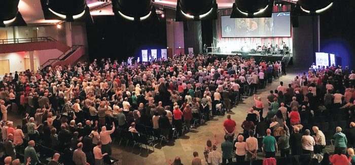 About 1,500 Christians gathered to pray for the nation. Credit: All pictures by Andy Page A trumpet call to turn back to God