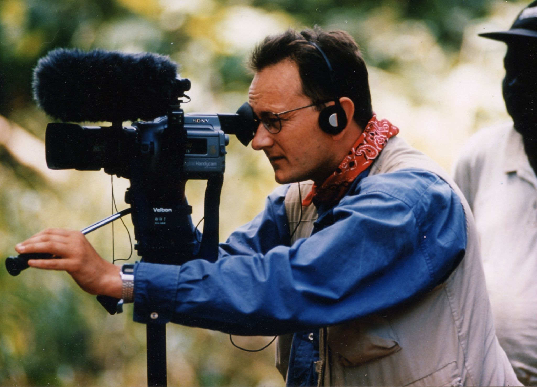 Andrew Boyd filming in Sudan for Tearfund (photo by Richard Hanson)