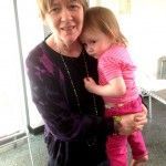 Foster mum Sue with natural granddaughter Esther