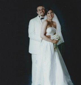 Saeed and Naghmeh on their wedding day nine years ago