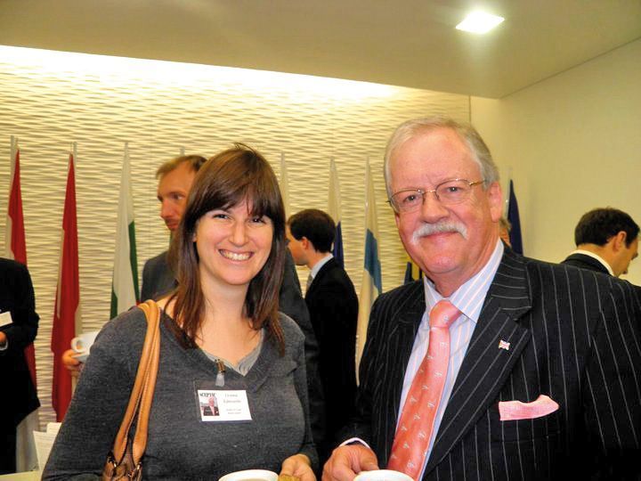 Donna with former boss Roger Helmer MEP
