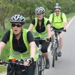 Lisa Hector, centre, with her Link to Hope cycling team Lisa Hector, centre, with her Link to Hope cycling team