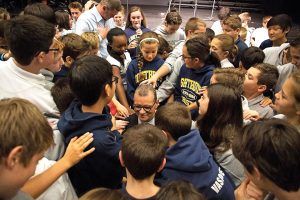 School pupils at Lighthouse Christian School in Washington DC gathered around to pray for Canon Andrew White and the people of Iraq School pupils at Lighthouse Christian School in Washington DC gathered around to pray for Canon Andrew White and the people of Iraq