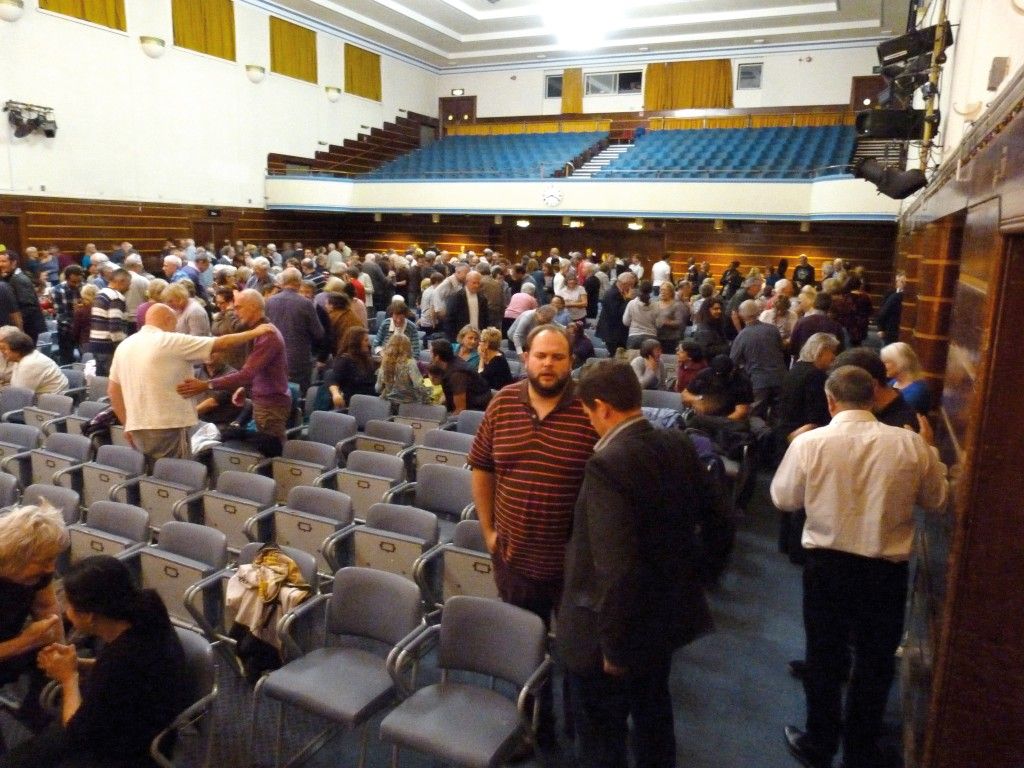 Christians nearly filled the town’s largest venue to pray Christians nearly filled the town’s largest venue to pray