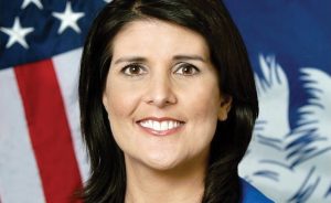 Bold defender: US ambassador Nikki Haley has repeatedly warned the UN over its anti-Israel bias