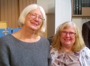 Rev Gill Behenna (left) and Rev Susan Myatt led the day using sign language