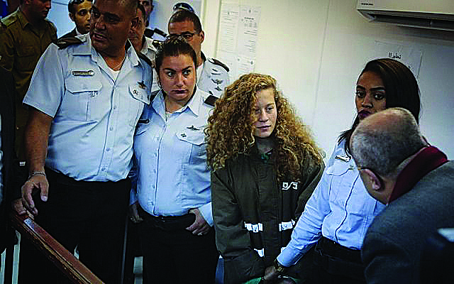 Palestinian teen Ahed Tamimi is being held in custody after assaulting two Israeli soldiers 