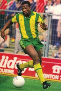 Cyrille in action for West Brom in the 1970s