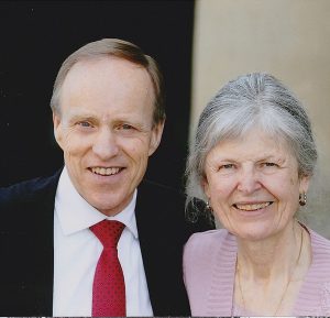 Silenced at the station: Roland Parsons with his wife Frances