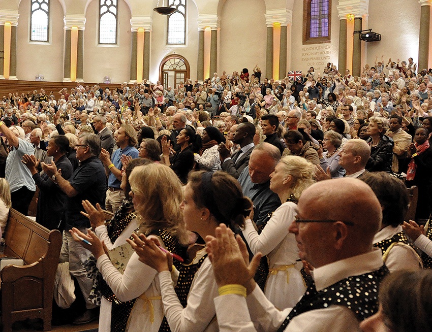 Nearly 2,000 people filled the Emmanuel Centre, while many other groups met in homes and churches around the country 