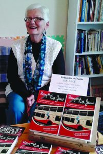 Colleen at her book launch in 2017