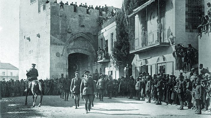 Conquering British General Allenby entered Jerusalem on foot in 1917