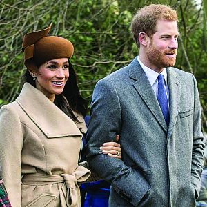 Meghan and Harry attend church at Sandringham on Christmas Day last year