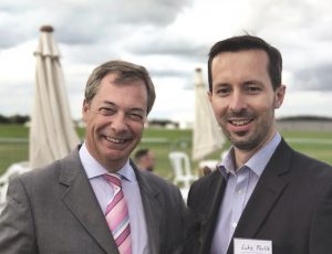 Luke with Nigel Farage
