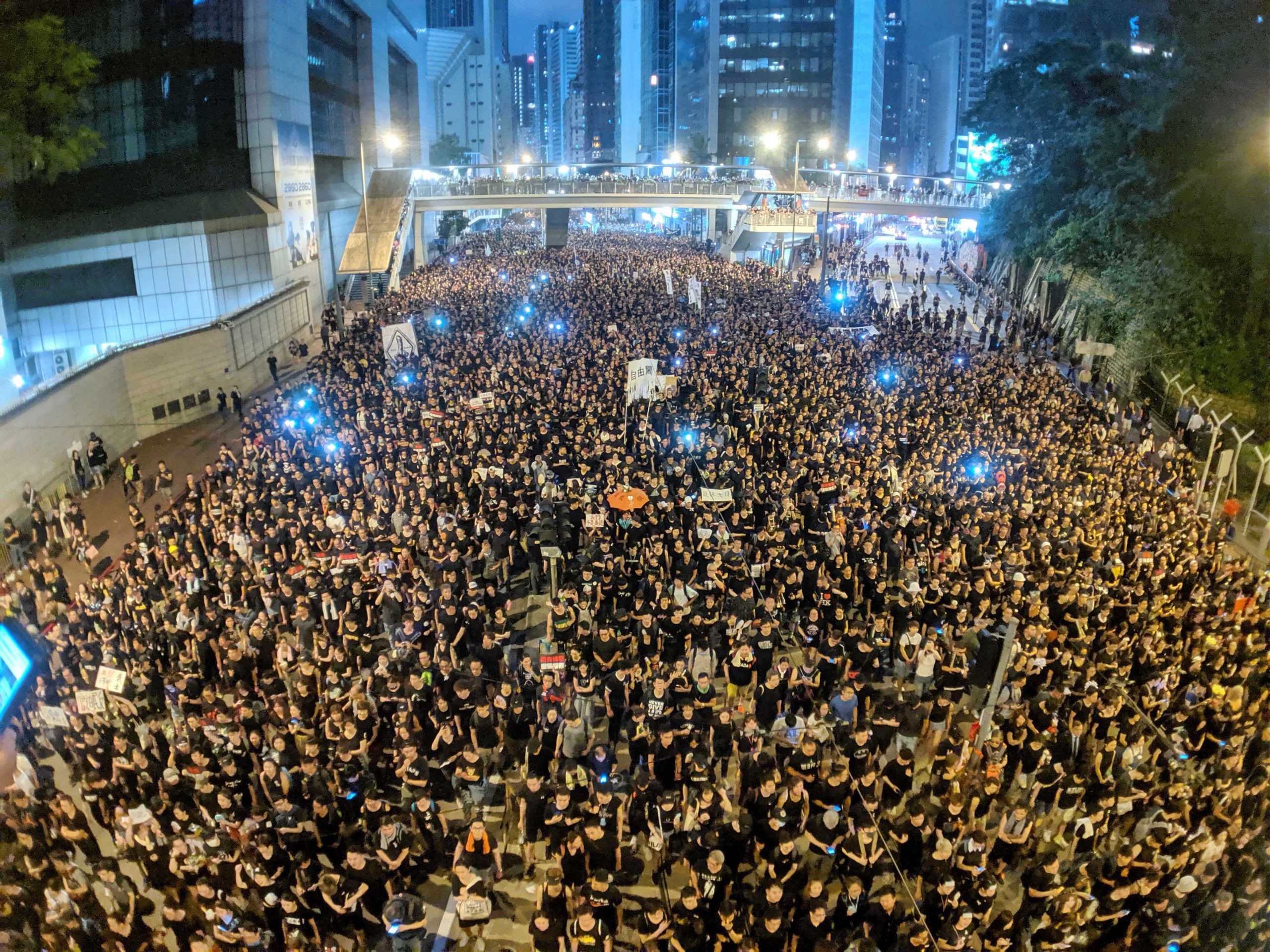 Hong Kong anti-extradition law protest on 16 June