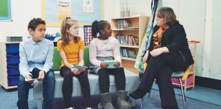 Children pose questions about sexual and gender identities to “trusted adults” in a BBC Teach video Children pose questions about sexual and gender identities