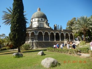 The church built on the Mount of Beatitudes
