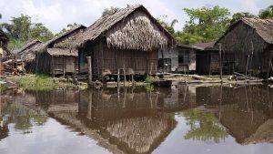 A small riverine community in the Niger Delta