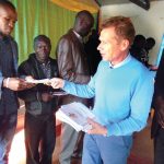 Distributing literature in Zambia