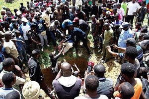 Mass burial for children at Hura village