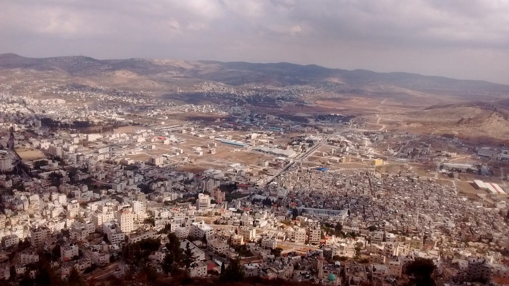 Shechem (now known as Nablus) in Samaria