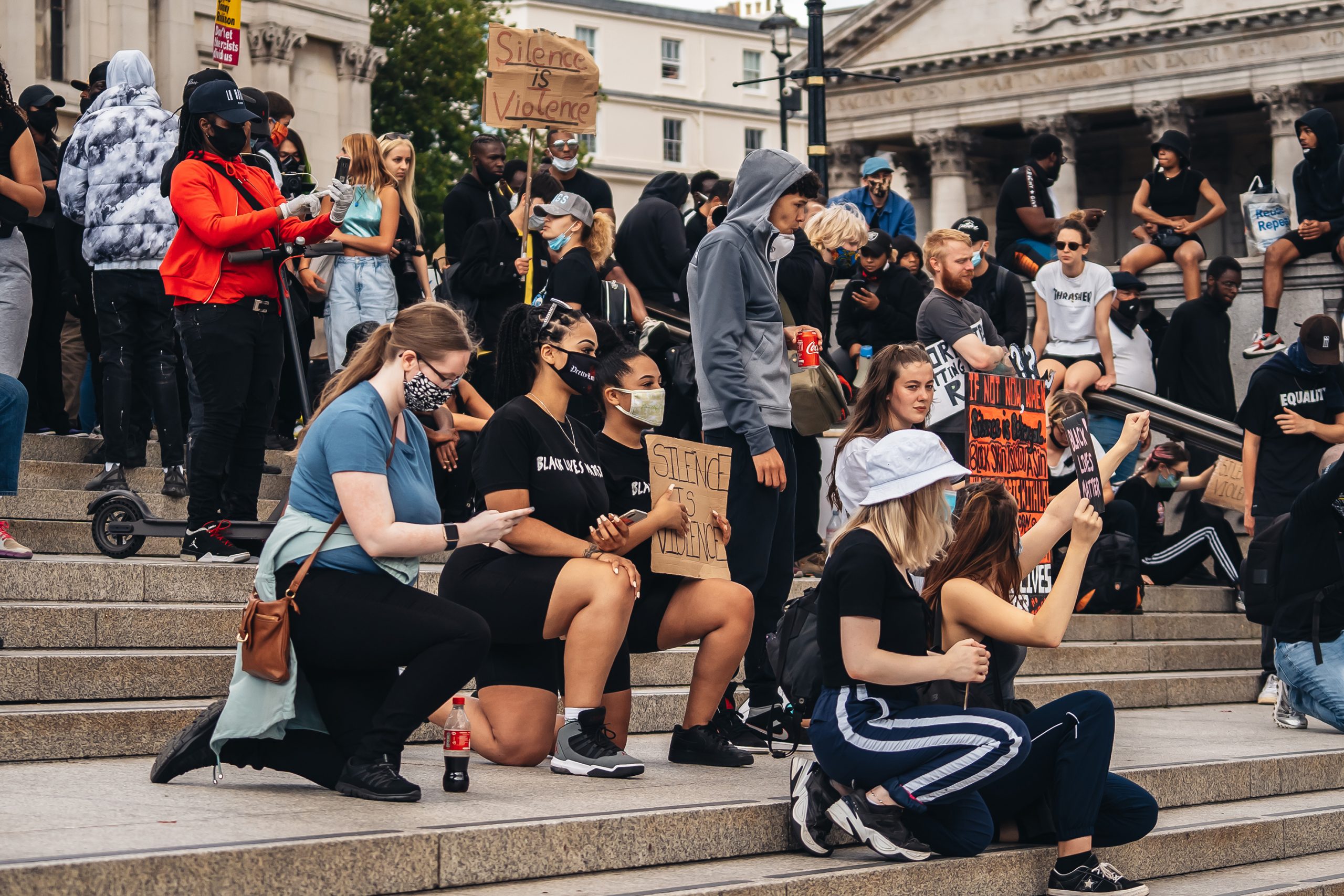 a Black Lives Matter demonstration