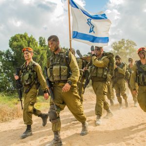 Israeli soldiers on exercise