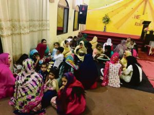 Children also attended a service