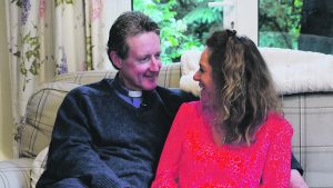 The Poole vicar, Charlie Boyle, with wife Sarah