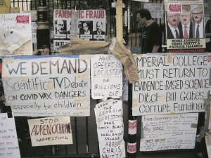 Medical freedom demonstrators in London