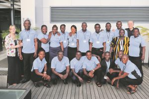 David and Shirley with the New Foundations medical team in June 2021