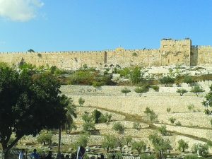 Golden future: The walls of Jerusalem, including the Golden Gate