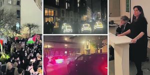Ambassador Tzipi Hotovely had to be protected from pro-Palestinian rioters at the London School of Economics on 9 November
