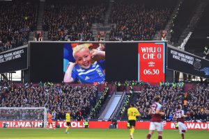  In remembrance: Arthur Labinjo-Hughes was commemorated with a minute’s applause during the West Ham vs Chelsea football match at the London stadium on 4 December 2021