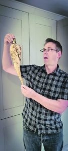 A church-grown parsnip