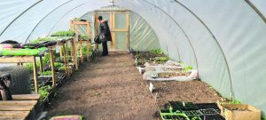 The poly tunnel paid for by the church