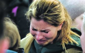 A Ukrainian refugee finds safety during the Russian invasion